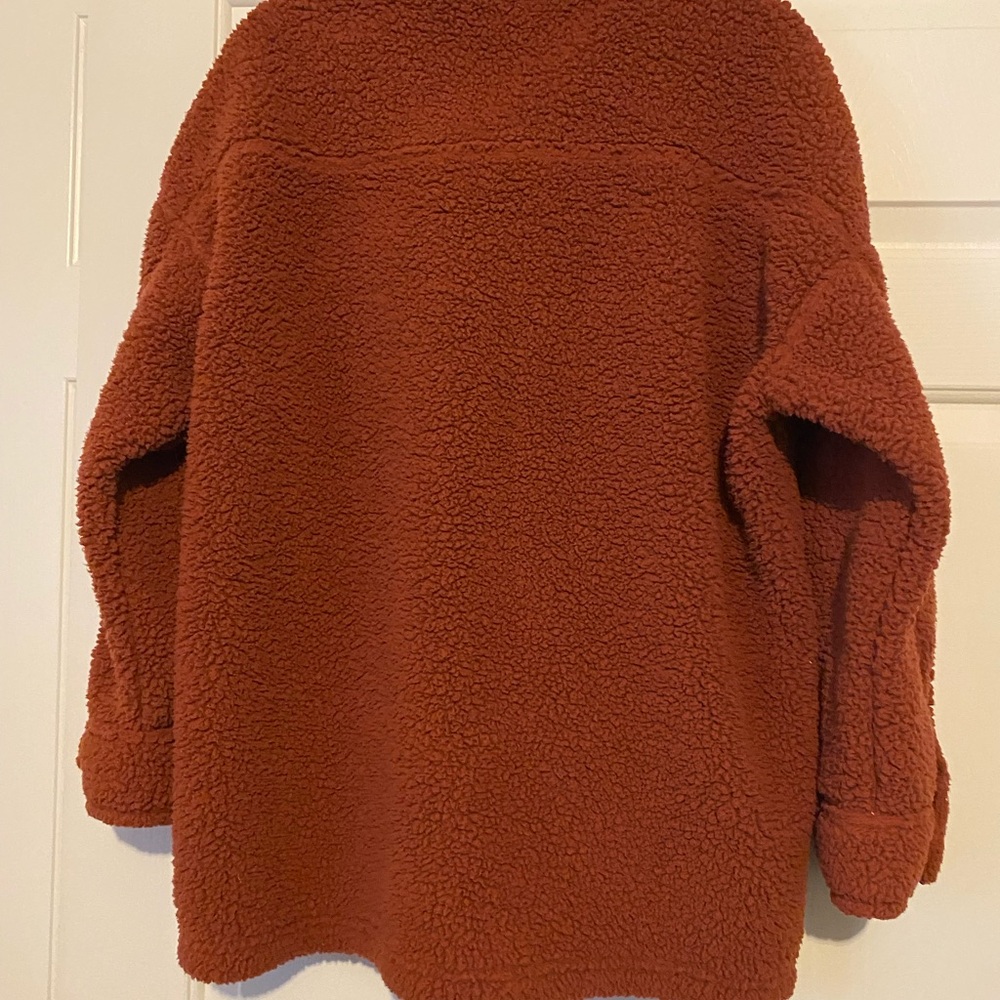32 Degrees Cozy Rust Teddy Jacket - Picture 3 of 4